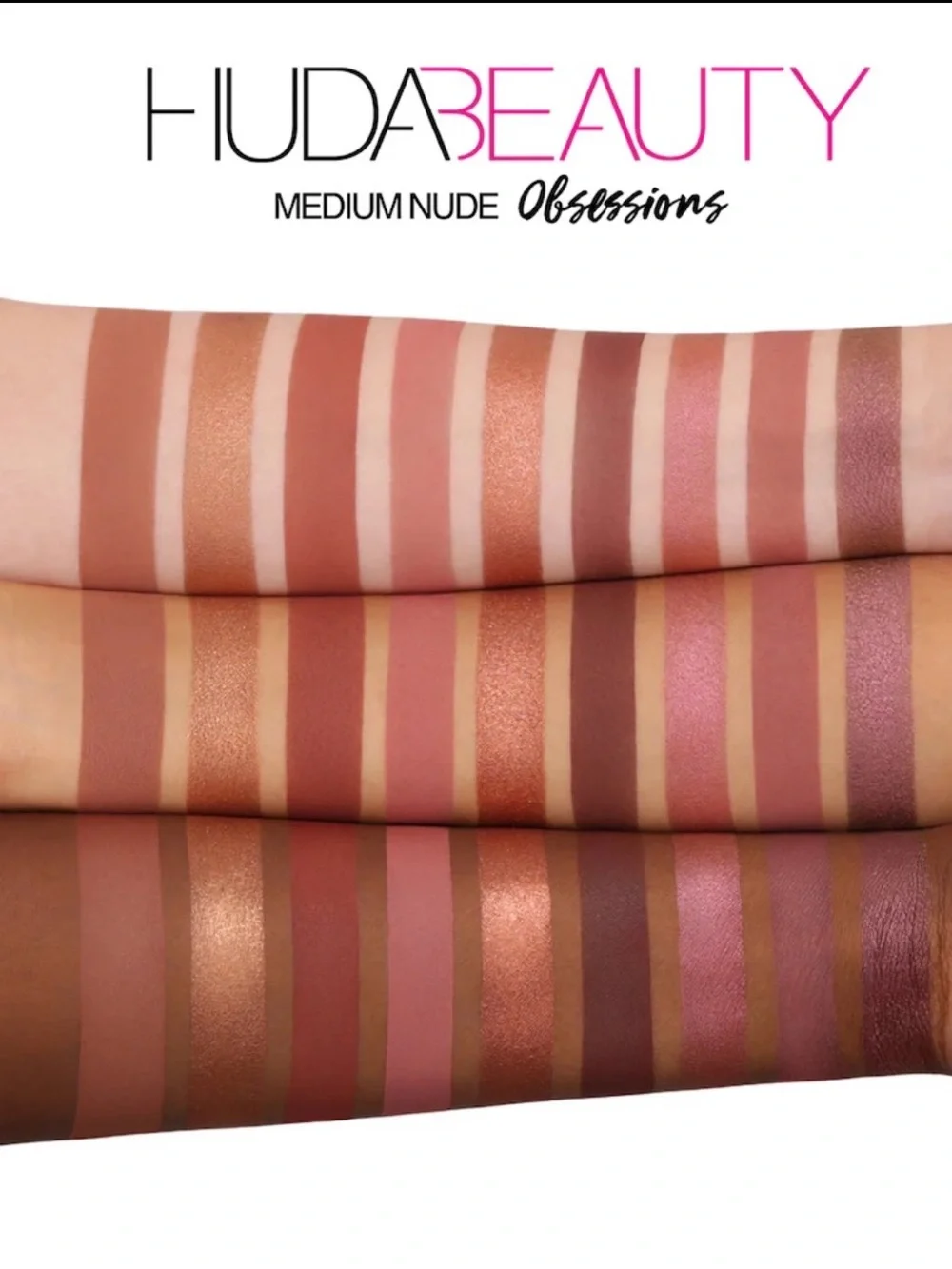 HUDA BEAUTY MEDIUM NUDE OBSESSIONS EYESHADOW PALETTE